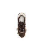 Brown Calf Leather Bos Taurus Chunky Sneakers