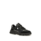 Black Calf Leather Bos Taurus Chunky Sneakers