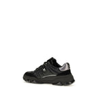 Black Calf Leather Bos Taurus Chunky Sneakers