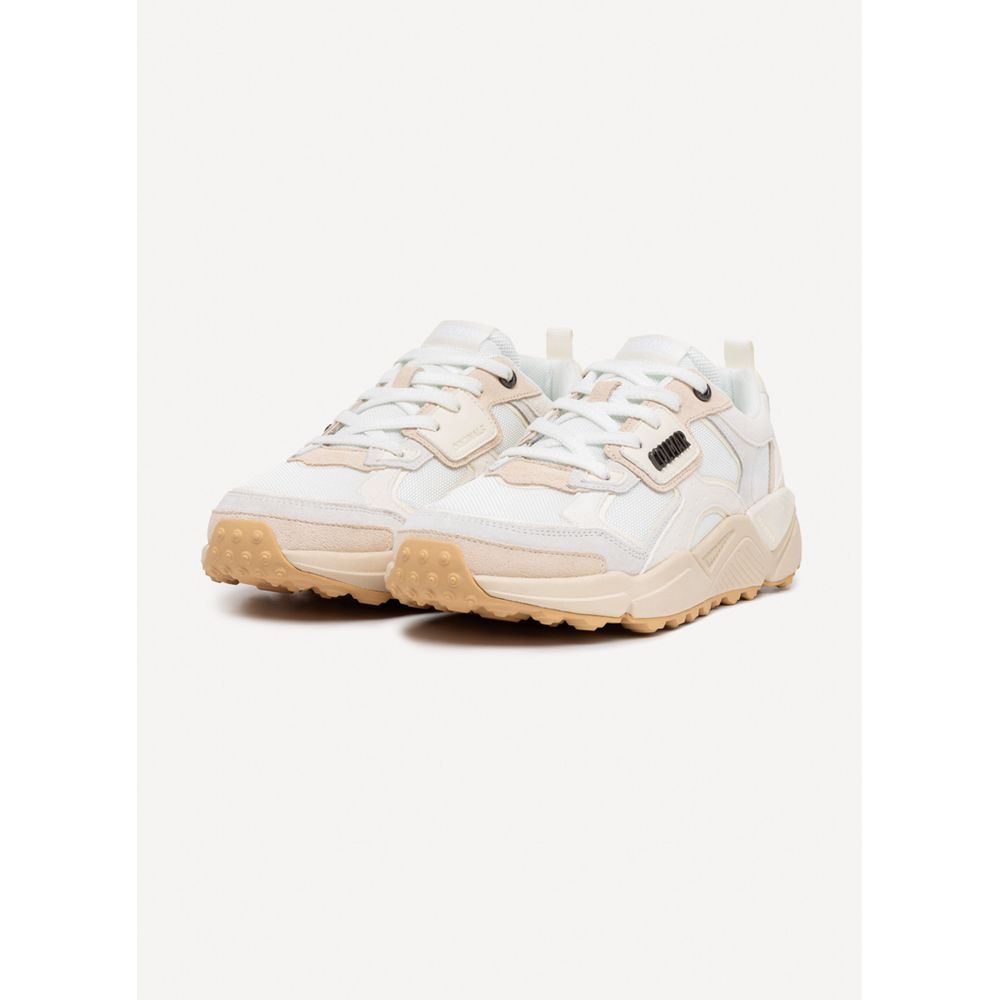White Leather Chunky Sneakers
