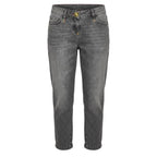 Grey Cotton Women Jeans