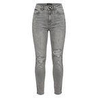 Grey Cotton Women Pants