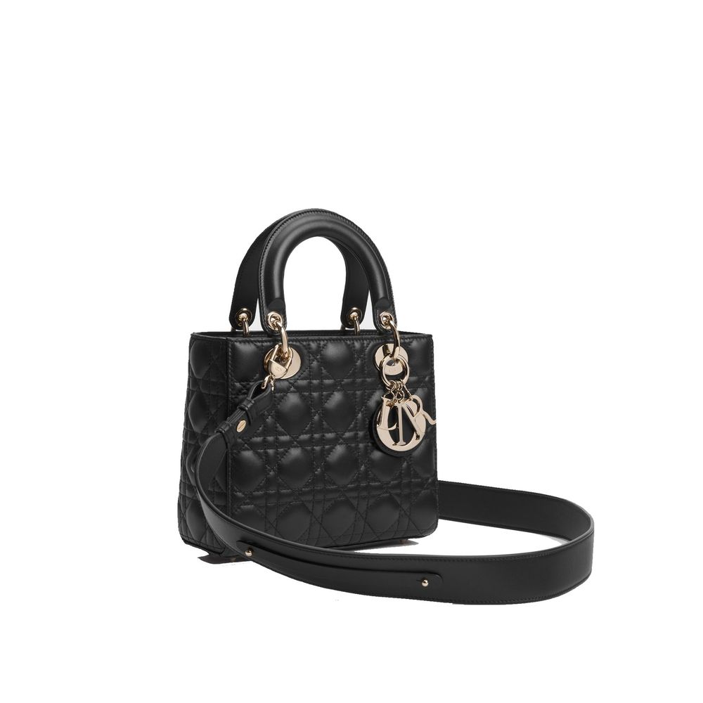 Black Lamb Leather Handbag