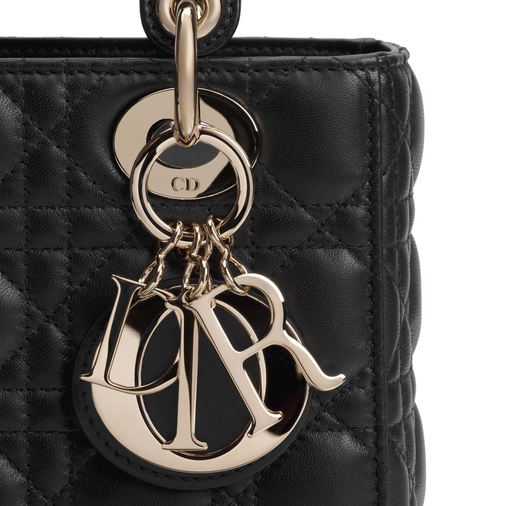 Black Lamb Leather Handbag