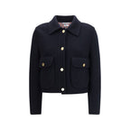 Blue Wool Oves Aries Full-Length Jacket