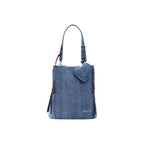 Blue Cotton Backpack