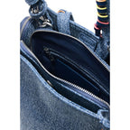 Blue Cotton Backpack