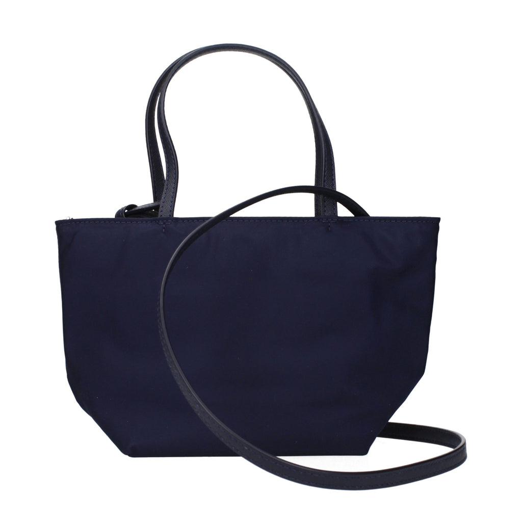 Blue Nylon Handbag