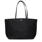 Black Fabric Shoulder Bag