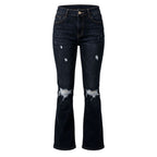 Blue Cotton Women Jeans