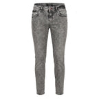 Grey Cotton Women Jeans