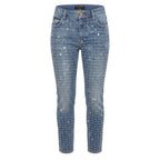 Blue Cotton Women Jeans