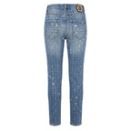 Blue Cotton Women Jeans