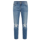 Blue Cotton Women Jean