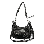 Nero Polyurethane Women's Bag with Adjustable Strap