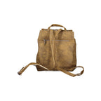 Brown Polyurethane Women's Backpack for Trendy Adventures