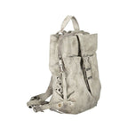 Gray Polyurethane Women's Backpack