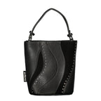 Nero Poliuretano Women's Bag with Shoulder Strap and Internal Pocket