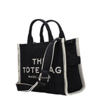 Black Fabric Handbag