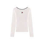 White Recycled Cotton Long Sleeve T-Shirt