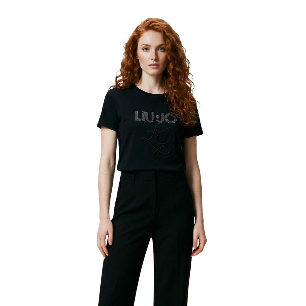 Black Cotton T-Shirt