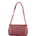 Red Polyurethane Women's Bag