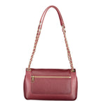 Red Polyurethane Women's Bag