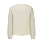 White Cotton Blend Women's Sweatshirt