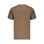 Brown Cotton Men's T-Shirt