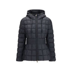 Black Polyester Full-Length Jacket