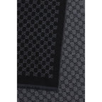 Black Wool Oves Aries Foulard