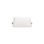 Cream Polyethylene Clutch Bag