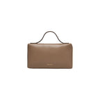 Beige Polyethylene Clutch Bag