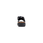 Black Leather Platform Sandals