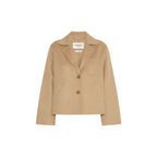 Brown Polyamide Full-Length Jacket