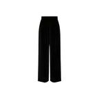Black Cotton Casual Pants