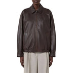 Brown Lamb Leather Leather Jacket