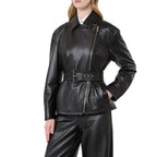 Black Lambskin Leather Jacket