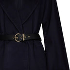 Blue Virgin Wool Coat