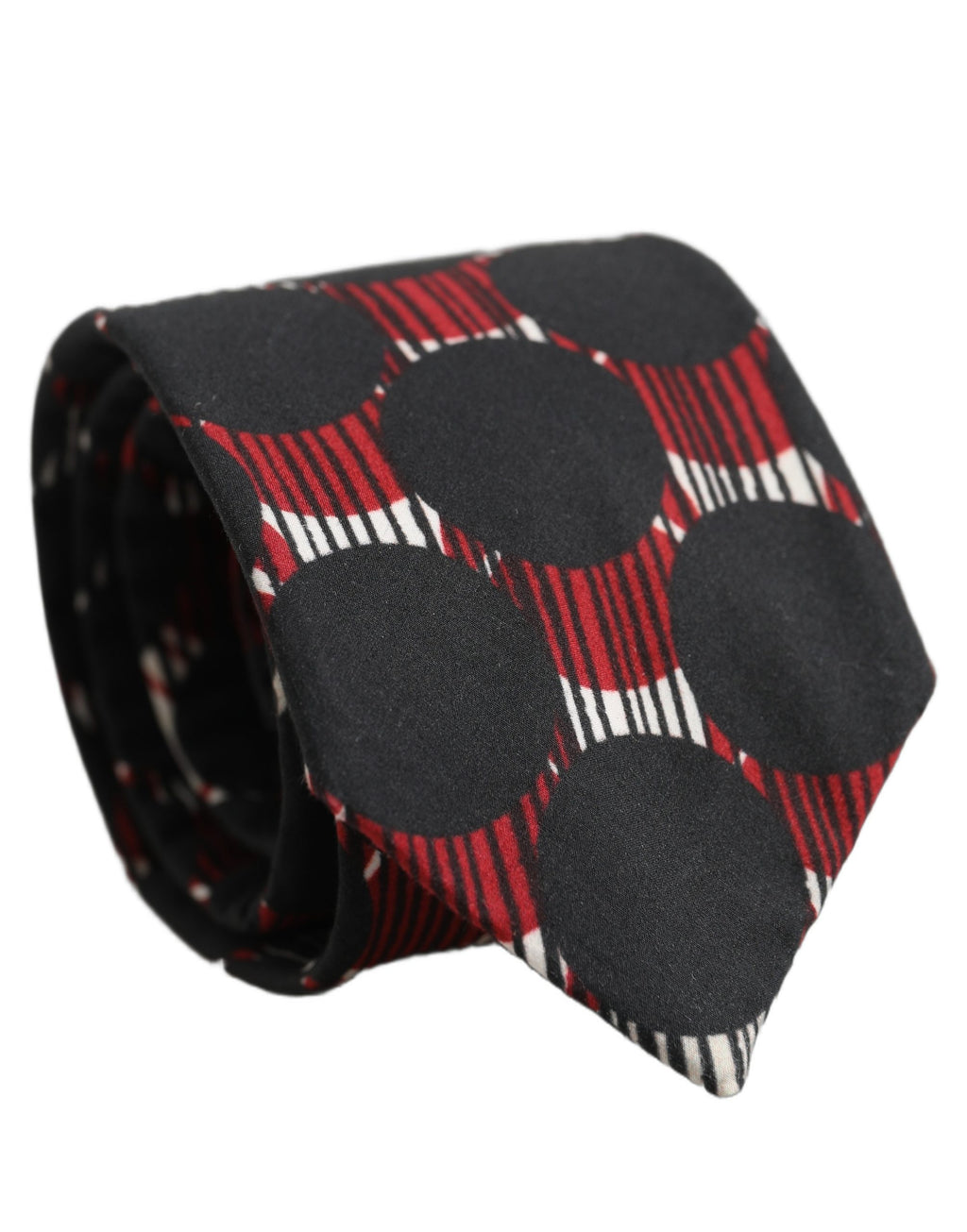 Multicolor Cotton Geometric Adjustable Tied Necktie Tie