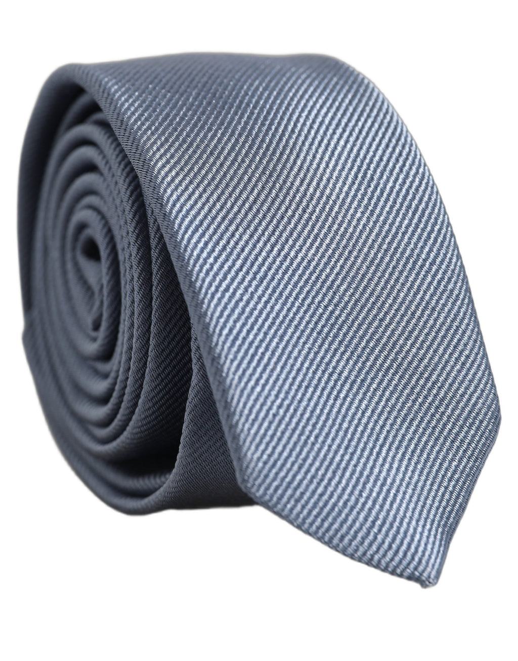Men Light Blue Textured Silk Adjustable Tied Necktie Tie
