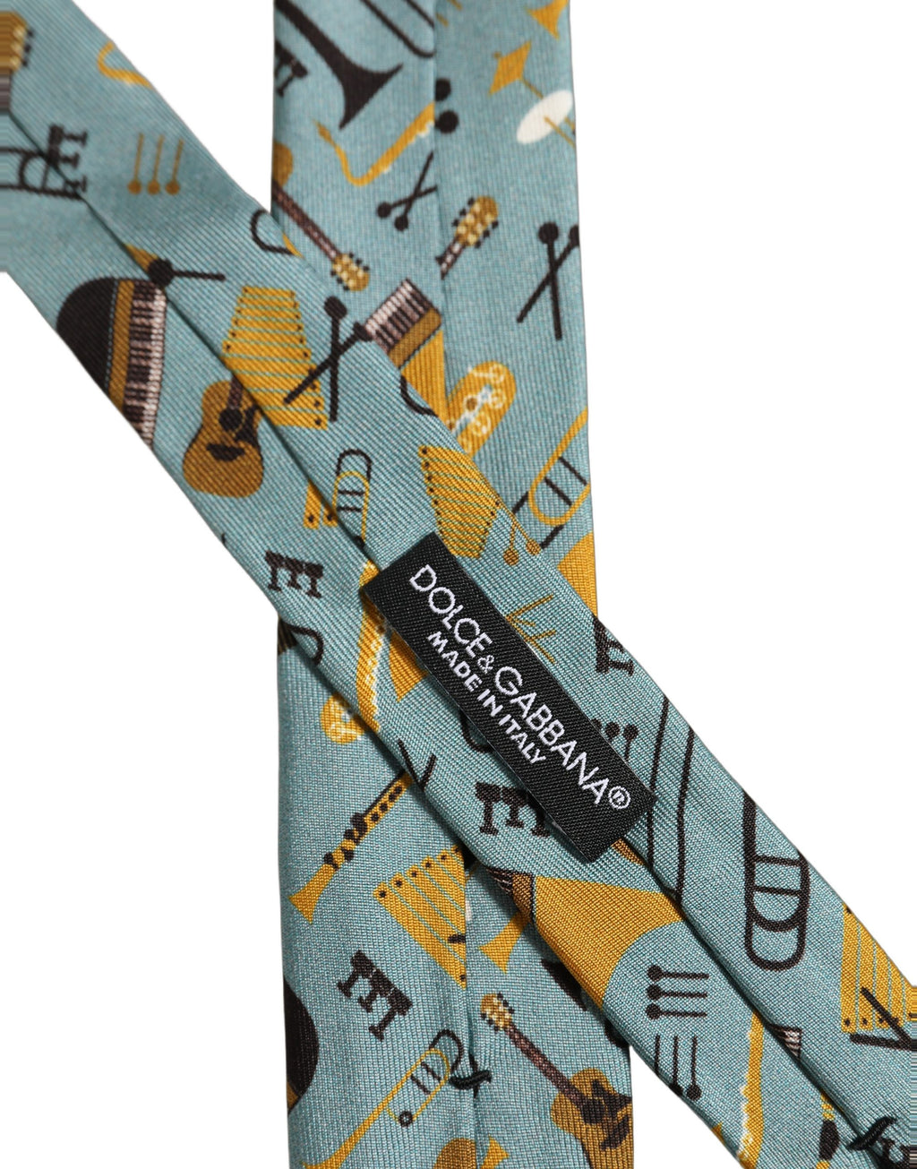 Light Blue Instruments Adjustable Tied Men Necktie Tie