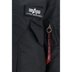 Black Polyester Bomber