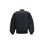 Black Nylon Bomber