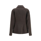 Brown Wool Oves Aries Full-Length Jacket