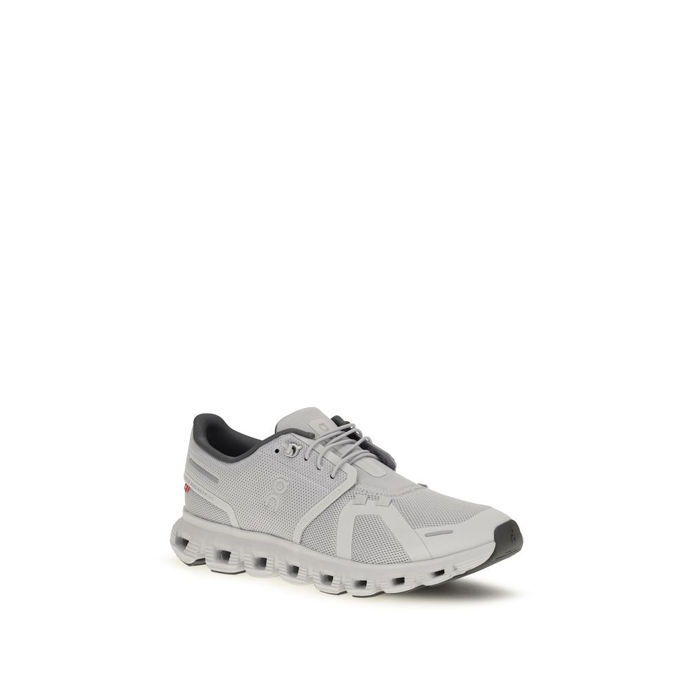 Gray Polyester Athletic Sneakers