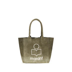 Bicolor Cotton Shoulder Bag