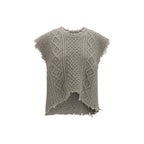 Beige Wool Oves Aries Sleeveles Sweater