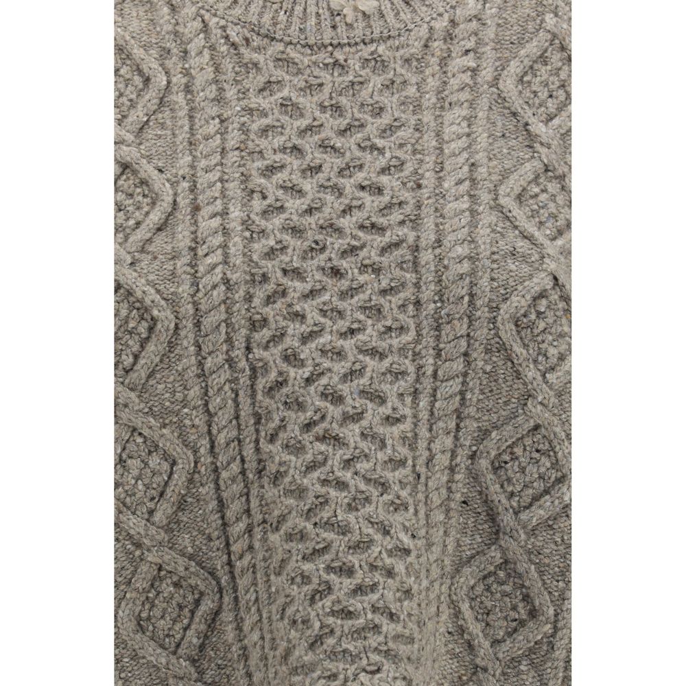 Beige Wool Oves Aries Sleeveles Sweater