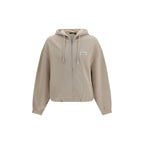 Beige Cotton Sweatshirt